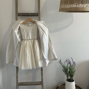 Formal Girl’s Dress with Matching Jacket